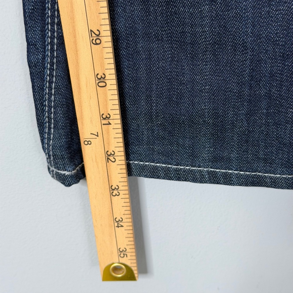 Express Barely Boot Jeans Womens 8 Dark Wash Zelda Ultra Low Rise Slim Fit Y2K - Picture 8 of 9
